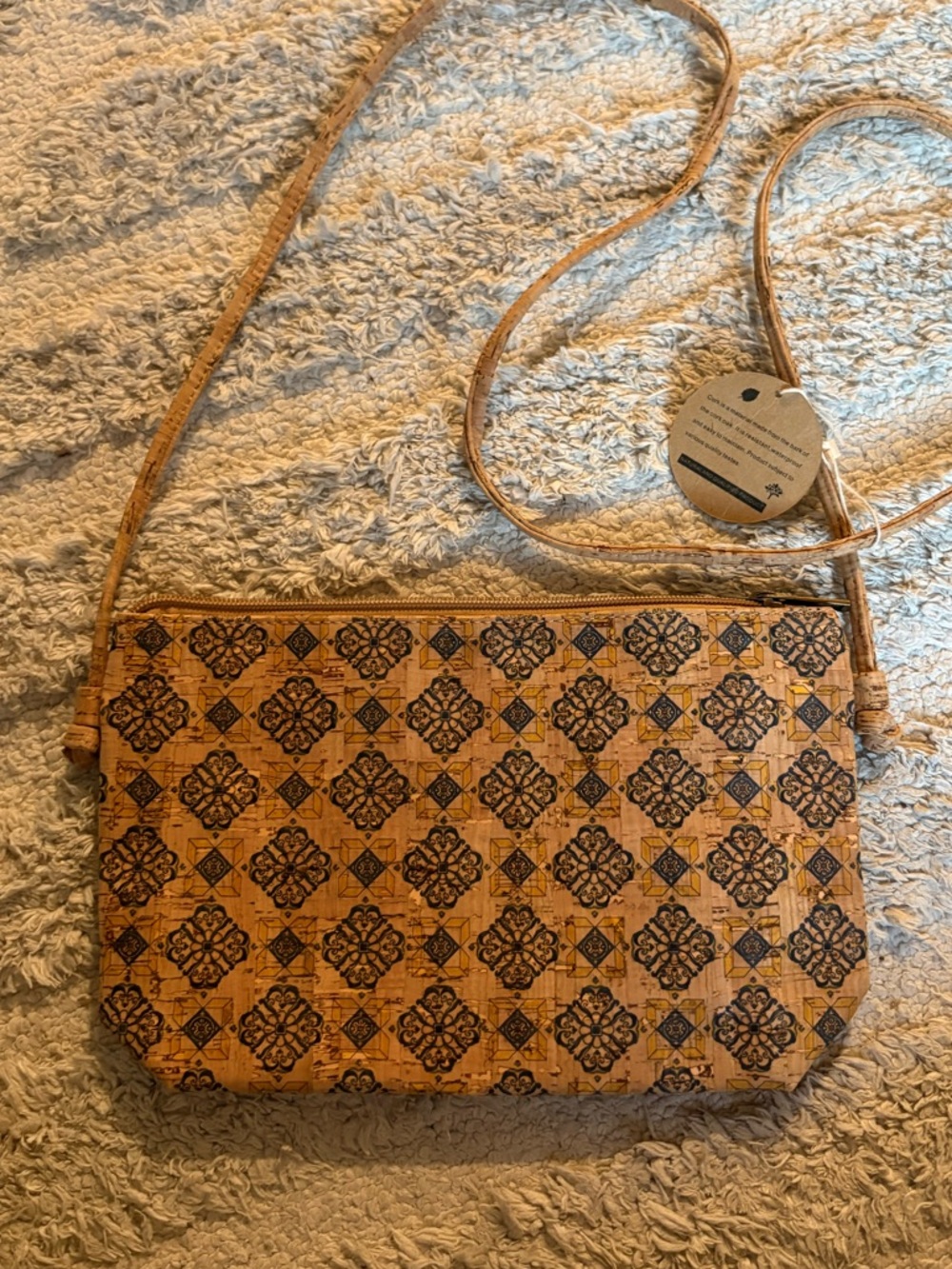 Natural Cork Crossbody Bag